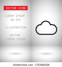 Vector icon scloud 10 EPS . Lorem Ipsum Illustration design