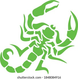 Vector icon of a scorpion