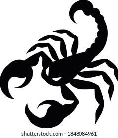 Vector icon of a scorpion