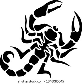 Vector icon of a scorpion