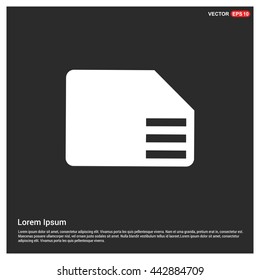 Vector Icon SD card