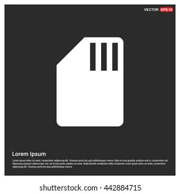 Vector Icon SD card