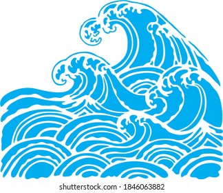 Vector icon of the sea