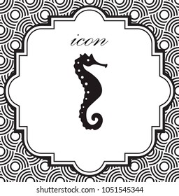 Vector icon seahorse