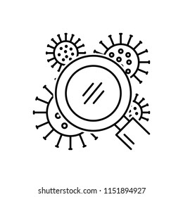 Vector icon for  search infaction