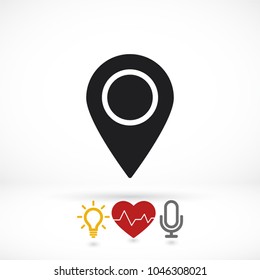 Vector icon search map 10 EPS