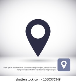 Vector icon search map 10 EPS