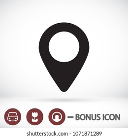 Vector icon search map 10 EPS