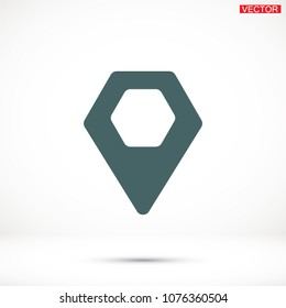 Vector icon search map 10 EPS