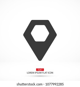 Vector icon search map 10 EPS