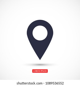Vector icon search map 10 EPS