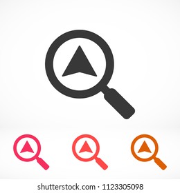 Vector icon search map 10 EPS