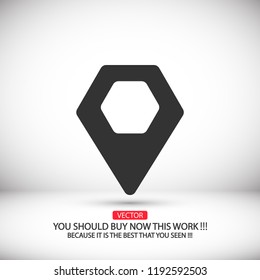 Vector icon search map 10 EPS