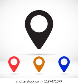 Vector icon search map 10 EPS