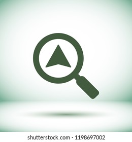 Vector icon search map 10 EPS