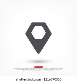 Vector icon search map 10 EPS
