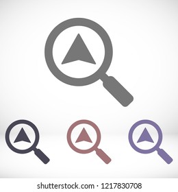 Vector icon search map 10 EPS