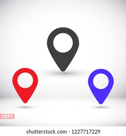Vector icon search map 10 EPS