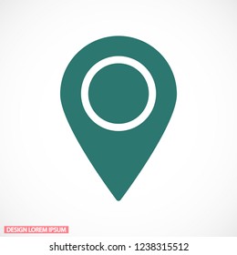 Vector icon search map 10 EPS