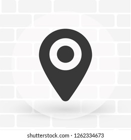 Vector icon search map 10 EPS