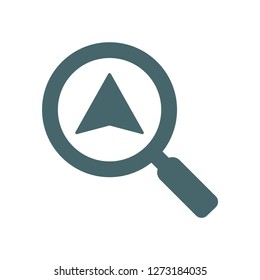 Vector icon search map 10 EPS