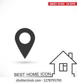 Vector icon search map 10 EPS