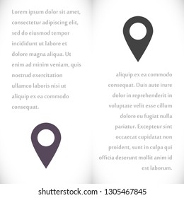 Vector icon search map 10 EPS