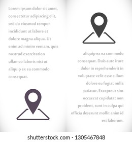 Vector icon search map 10 EPS