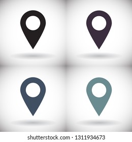 Vector icon search map 10 EPS
