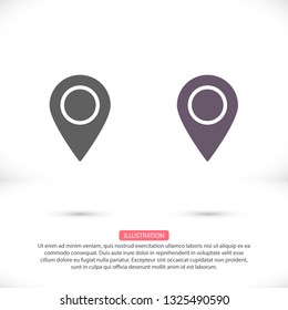 Vector icon search map 10 EPS