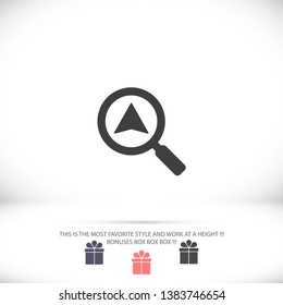 Vector icon search map 10 EPS