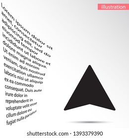 Vector icon search map 10 EPS . Lorem Ipsum Illustration design