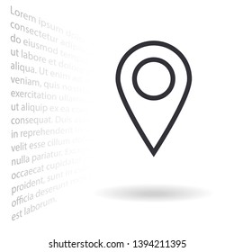 Vector icon search map 10 EPS