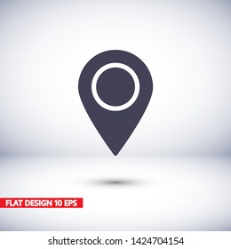 Vector icon search map 10 EPS . Lorem Ipsum Illustration design