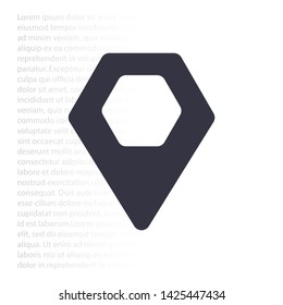 Vector icon search map 10 EPS . Lorem Ipsum Illustration design