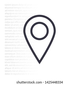 Vector icon search map 10 EPS