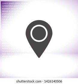 Vector icon search map 10 EPS . Lorem Ipsum Illustration design
