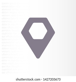 Vector icon search map 10 EPS . Lorem Ipsum Illustration design