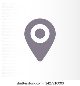 Vector icon search map 10 EPS . Lorem Ipsum Illustration design