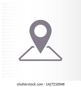 Vector icon search map 10 EPS . Lorem Ipsum Illustration design