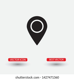 Vector icon search map 10 EPS . Lorem Ipsum Illustration design
