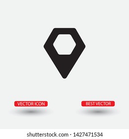 Vector icon search map 10 EPS . Lorem Ipsum Illustration design