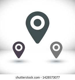 Vector icon search map 10 EPS . Lorem Ipsum Illustration design
