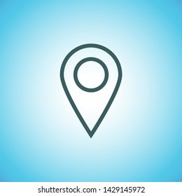 Vector icon search map 10 EPS