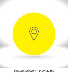 Vector icon search map 10 EPS