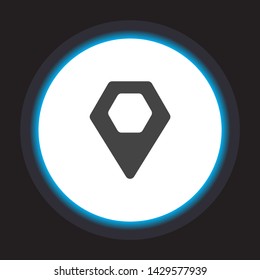Vector icon search map 10 EPS . Lorem Ipsum Illustration design