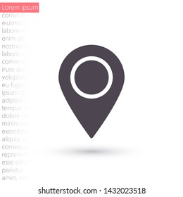 Vector icon search map 10 EPS . Lorem Ipsum Illustration design