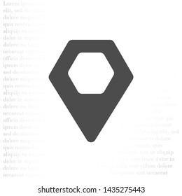 Vector icon search map 10 EPS . Lorem Ipsum Illustration design