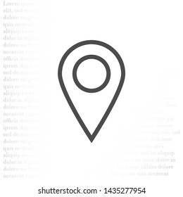 Vector icon search map 10 EPS