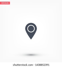 Vector icon search map 10 EPS . Lorem Ipsum Illustration design